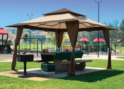 Pagoda Gazebo, 13 Ft. W X 13 Ft. L X 81/2 Ft. H Brainster