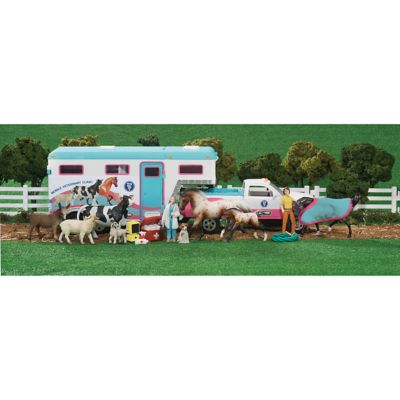 Breyer? Stablemates Visiting Vet Horse And Trailer Divaloo