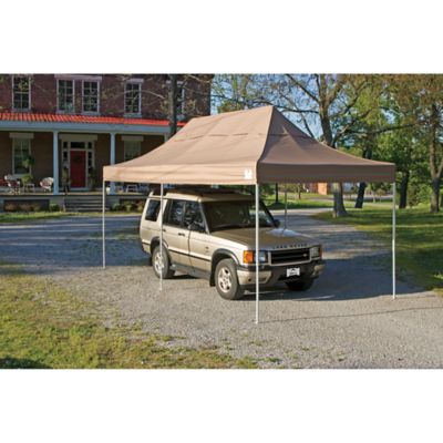 ShelterLogic&reg; Triple Truss Top Pop Up Canopy, Desert Bronze, 10 ft. W x 20 ft. L x 11-1/5 ft. H 