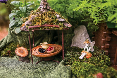 Dollhouse Miniature Fairy Garden Rustic Picnic Place 0564 for sale online 