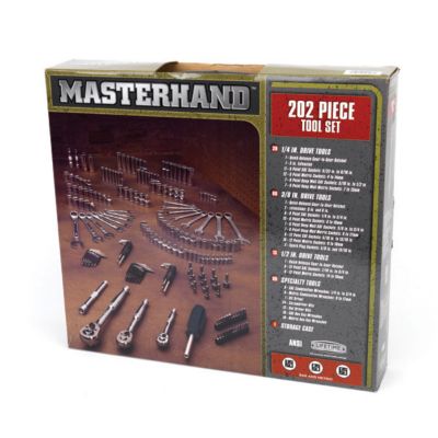 Masterhand 202-Piece Mechanics' Tool Set