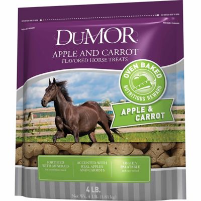  DuMor® Horse Treats, Fortified Apple and Carrot Flavored Treats, 4 lb.