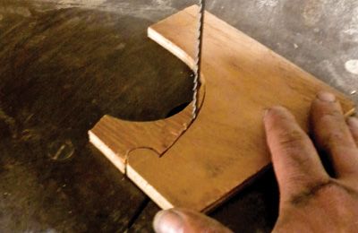 Cut out the joining plates