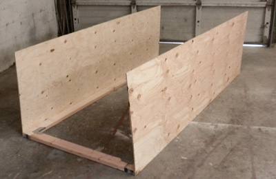 Prepare to add the end walls