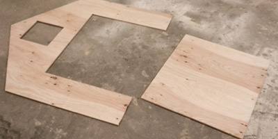 Cut out the end wall doors and windows