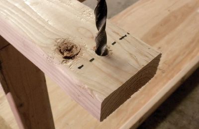 Drill the axle holes