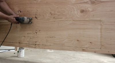 Cut out the nest box access