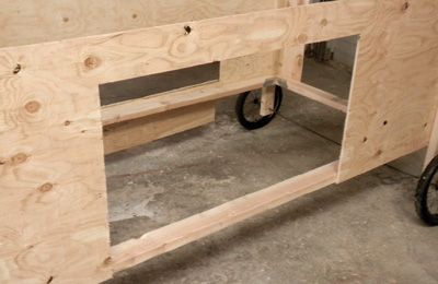 Cut out the side door