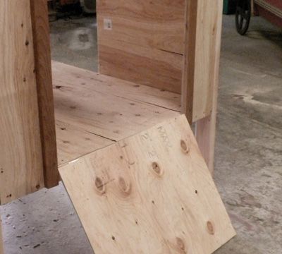 Attach the end panel doors