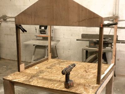 Attach the front gable panel