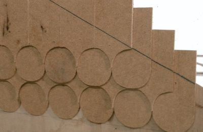 Trim the overhanging shingles