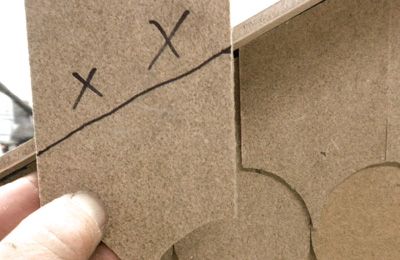 Cut the remaining shingles and attach them