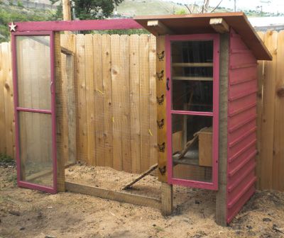 Rustic Board-and-Batten Siding Complements This 3-Level Coop