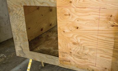 Cut front door openings
