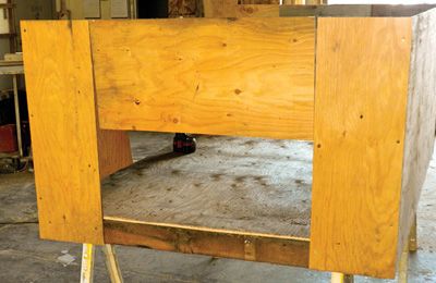 Construct the last back panel