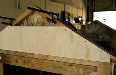 Add a plywood cross-tie to the truss