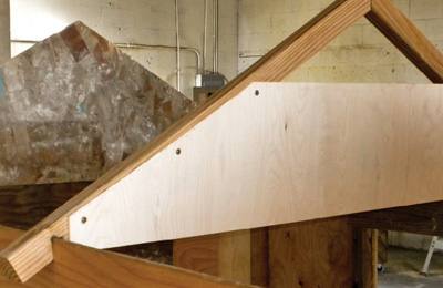 Notch the truss 2 x 2s