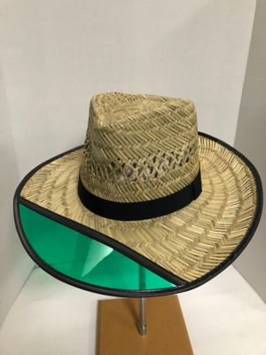 Dpc Straw Hat With Green Visor