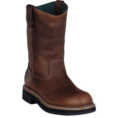  Georgia Boot Men's 12 in. Wellington Soggy Red Brown Heritage®
