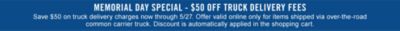 Save $50 on Truck Shipping through May 27 - Tractor Supply Co.