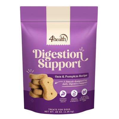 4health Digestion Oats/Pumpkin Flavor Dog Biscuit Treats, 3 lb.