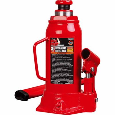 Image showing  12-Ton Big Red Hydraulic Welded Bottle Jack, Red