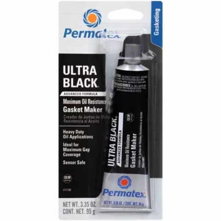 Permatex Ultra Black Maximum Oil Resistance RTV Silicone Sealant Machine 3 oz. Engine Performance