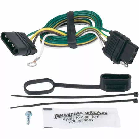 Hopkins Towing Solutions 32 in 18 Gauge 4-Wire Flat Extension Cord with Grounding Trailer Wiring Kits