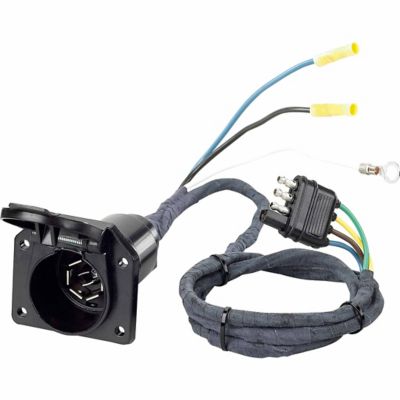 Image showing  4-Flat to 7-Blade Connector Vehicle Wiring Kit