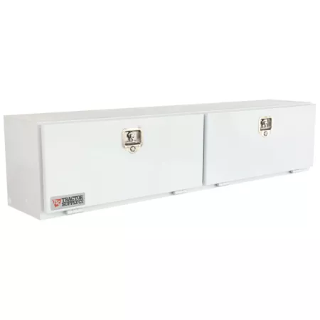 Tractor Supply 72 in x 15 in x 17 in White Steel Truck Tool Box Top Mount Truck Tool Boxes