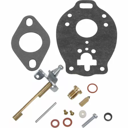 CountyLine Carburetor Repair Kit with Throttle Shaft Viton Float Valve and More for Ford 9N 2N and 8N Tractor Fuel Parts