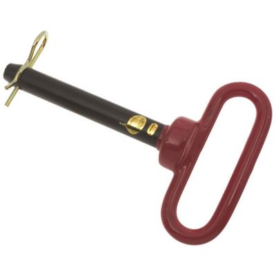 Image showing  5/8 in. Dia x 4 in. Usable Pin Length, Grade 5 Red Head Hitch Pin, approx. 7 in. Overall Length