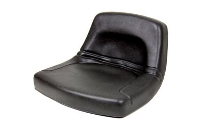 Image showing  Low-Back Steel Pan Tractor Seat, Black