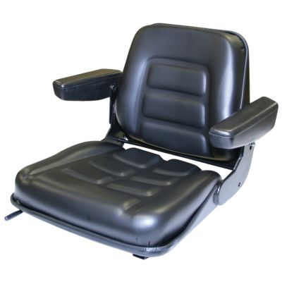 Image showing  Universal Fold-Down Replacement Tractor Seat, Black