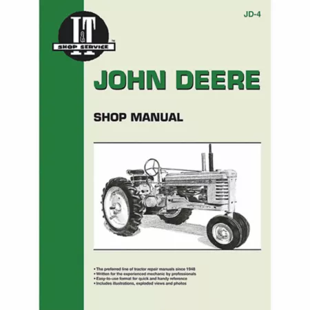 I&T Workshop Manuals John Deere Workshop Manual for A B G H Series Models D M MT 88 pages Tractor Repair Manuals