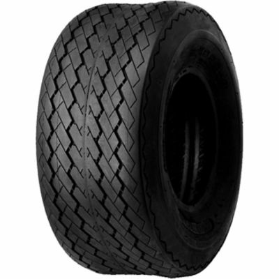 Image showing  5.70-8 Trailer Tire, 4-Hole White Spoke Wheel, Load Range B 4PR