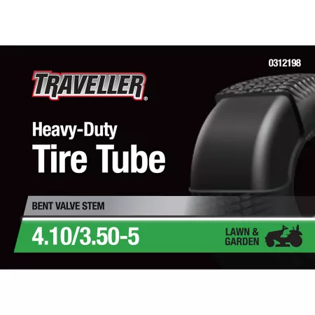 Traveler 4.1/3.5-5 4.1x5.00-5 Lawn and Garden Inner Tube with TR-87 Valve Stem Inner Tubes