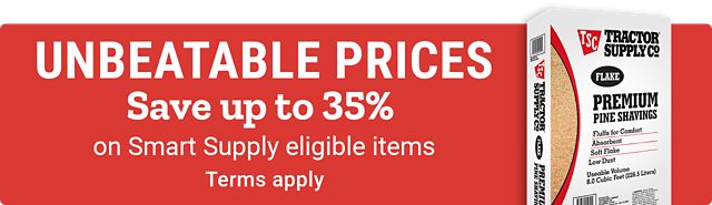 Unbeatable prices. Save up to 35% on Smart Supply eligible items. Terms apply.