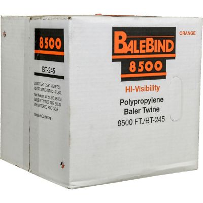 Image showing  8,500 ft. Polypropylene Baler Twine, Orange, 245 lb. Tensile Strength