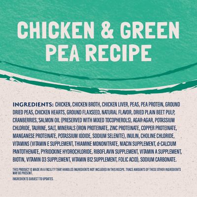 Image showing 3 th Natural Balance Chicken & Green Pea Pate Recipe Wet Cat Food, 5.5 oz.