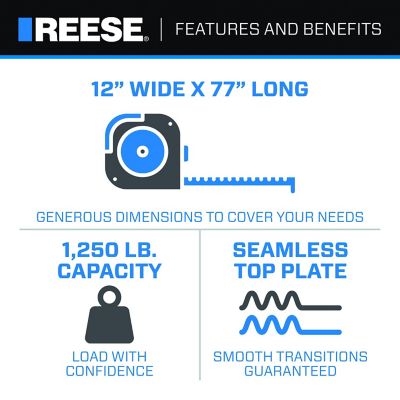 Image showing  Ramps 77 Inch Aluminum, Smooth, Straight, Pair 1126833