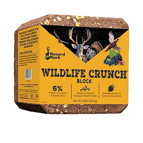 Record Rack Wildlife Crunch Block, 20 lb.