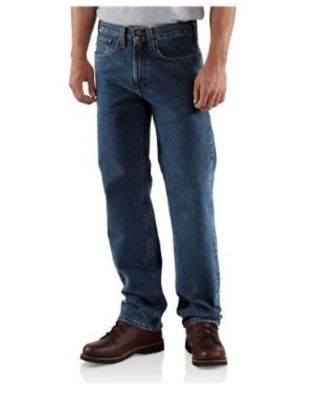 Carhartt Men's Traditional Fit Mid-Rise Straight Leg Jeans