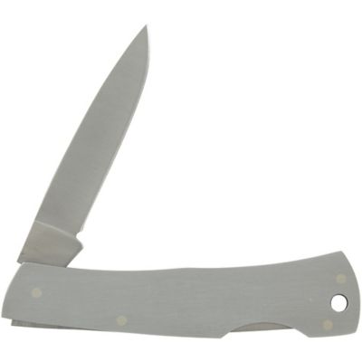 Image showing  2.25 in. Brushed Stainless-Steel Executive Lockback Knife