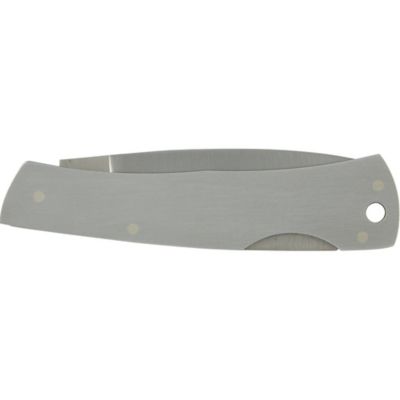 Image showing  2.25 in. Brushed Stainless-Steel Executive Lockback Knife