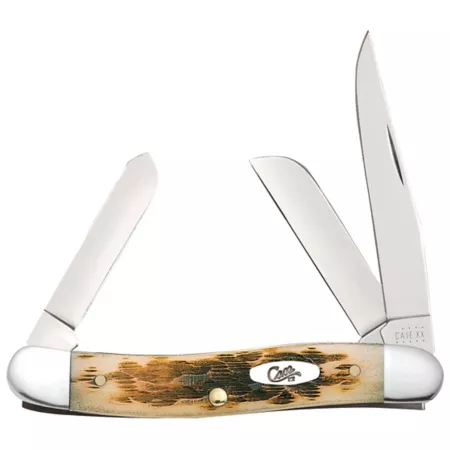 Case Cutlery Medium Peach Seed Stockman Knife 2.55 in Amber Knives