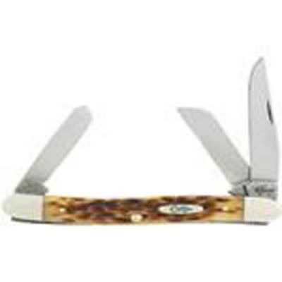 Case Cutlery 2.56 in. Bone CS Medium Stockman Pocket Knife, Amber, 79