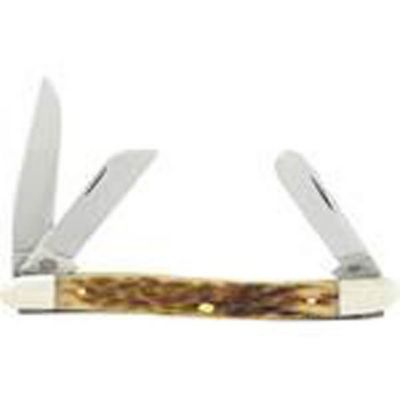 Image showing  2.56 in. Bone CS Medium Stockman Pocket Knife, Amber, 79