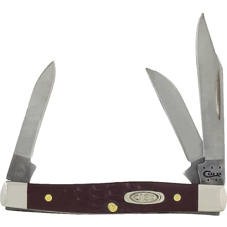 Case Cutlery 2 in. Jigged Synthetic Small Stockman Knife, Brown, 81