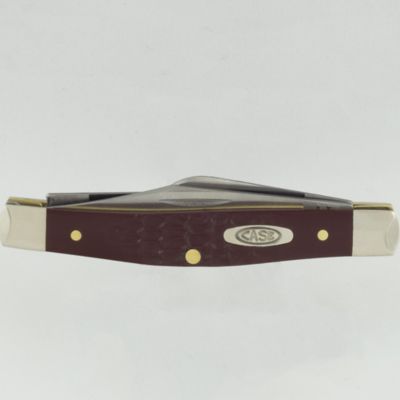 Image showing  2.19 in. Jigged Synthetic Medium Stockman Knife, Brown